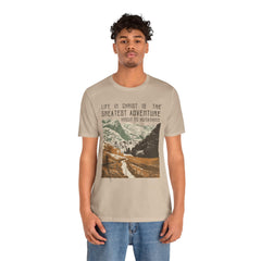 The Greatest Adventure T-shirt Front Design | Divine Encounters - Faith & Flame - Books and Gifts - Printify - 