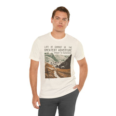 The Greatest Adventure T-shirt Front Design | Divine Encounters - Faith & Flame - Books and Gifts - Printify - 