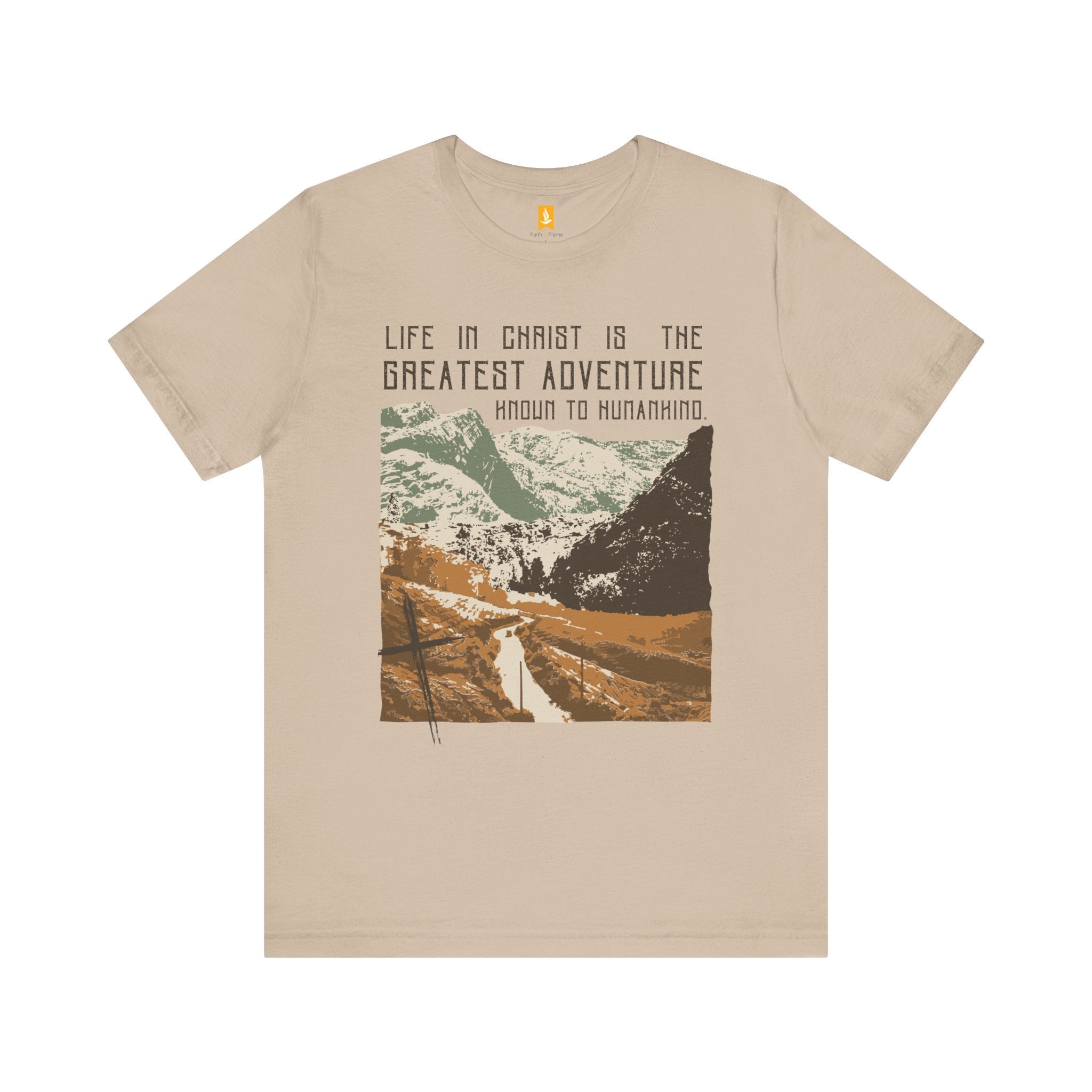 The Greatest Adventure T-shirt Front Design | Divine Encounters - Faith & Flame - Books and Gifts - Printify - 