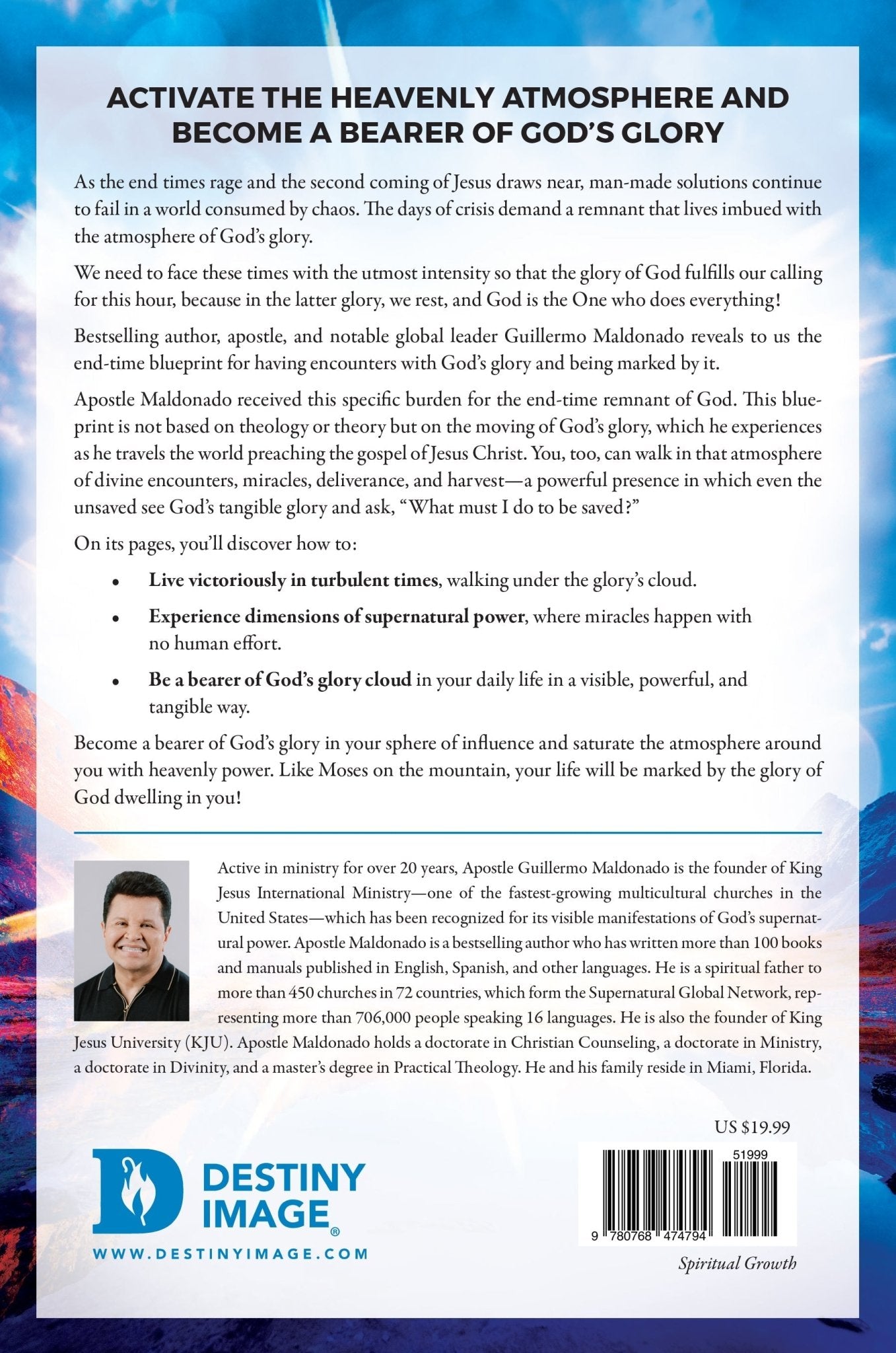 The Latter Glory of God Revealed: How to Walk Under the Blessing of the Glory Cloud Paperback – October 1, 2024 - Faith & Flame - Books and Gifts - Destiny Image - 9780768474794