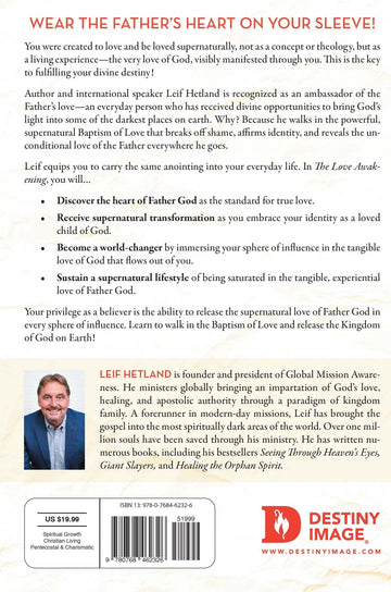 The Love Awakening: Living Immersed in the Supernatural Love of God Paperback – April 19, 2022 - Faith & Flame - Books and Gifts - Destiny Image - 9780768462326