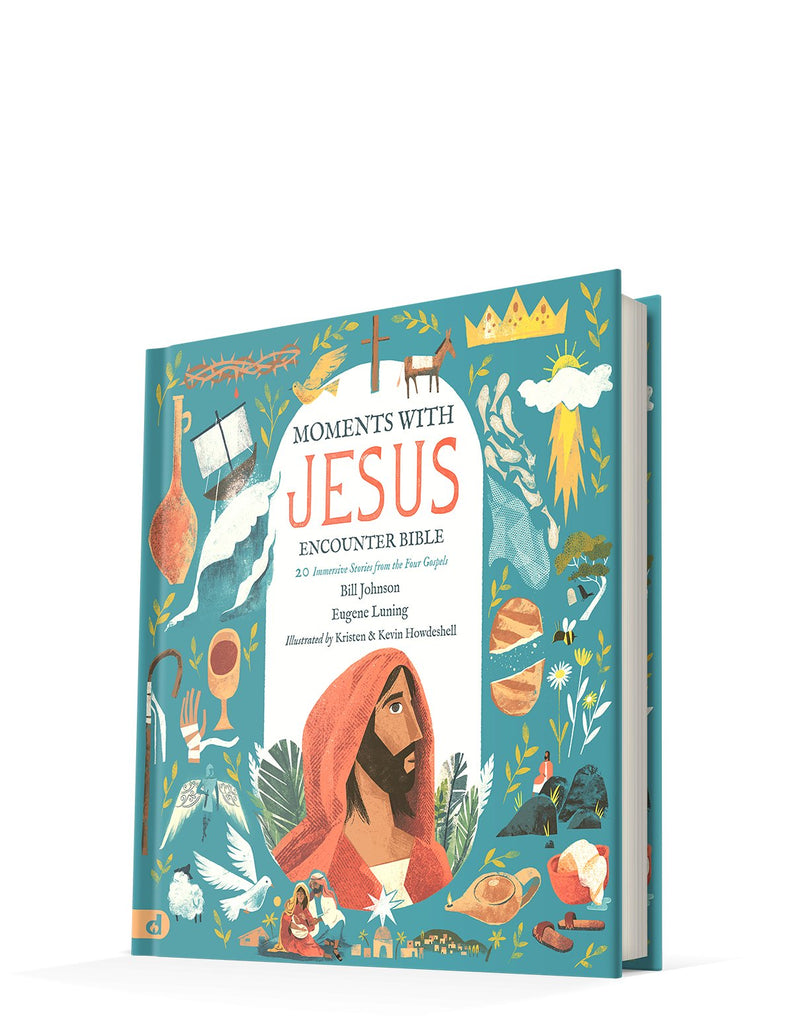 The Moments with Jesus Encounter Bible: 20 Immersive Stories from the Four Gospels Hardcover – October 19, 2021 - Faith & Flame - Books and Gifts - Destiny Image - 9780768456103