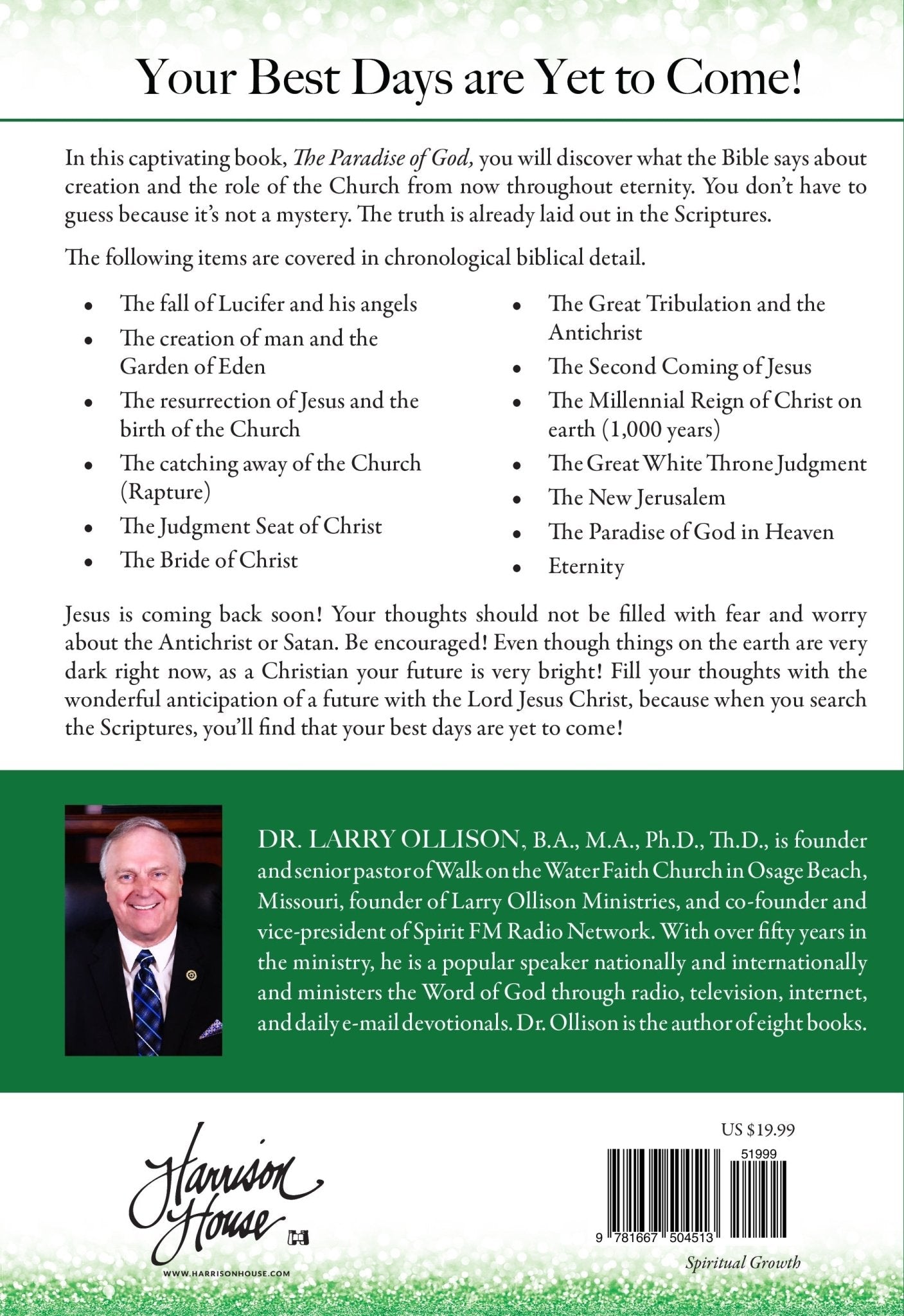 The Paradise of God: Discovering the Biblical Truth About Heaven and Unlock the Mystery of Life After Death Paperback – January 2, 2024 - Faith & Flame - Books and Gifts - Harrison House - 9781667504513