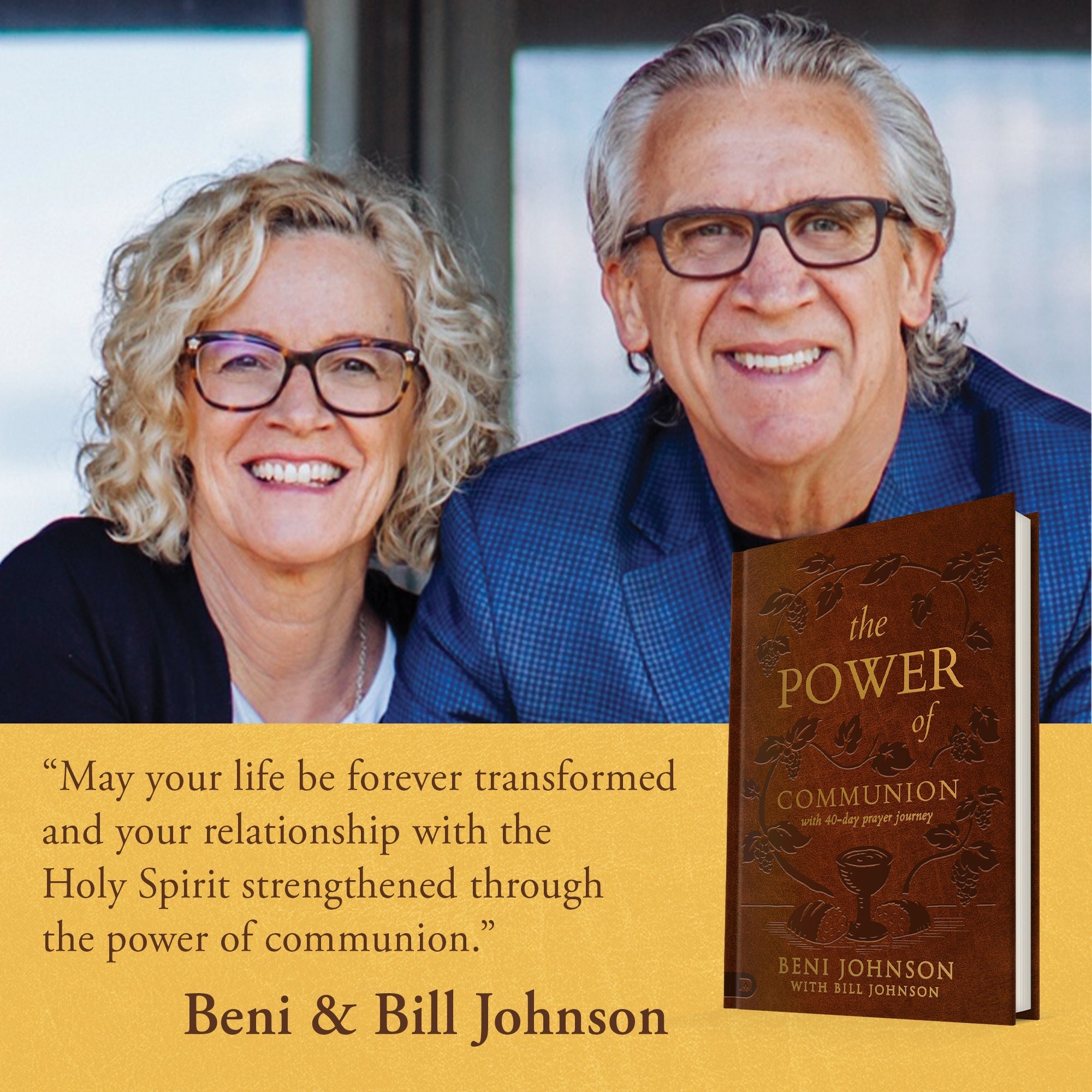 The Power of Communion with 40-Day Prayer Journey (Leather Gift Version): Accessing Miracles Through the Body and Blood of Jesus Imitation Leather – February 15, 2022 by Beni Johnson (Author), Bill Johnson (Author) - Faith & Flame - Books and Gifts - Destiny Image - 9780768461114