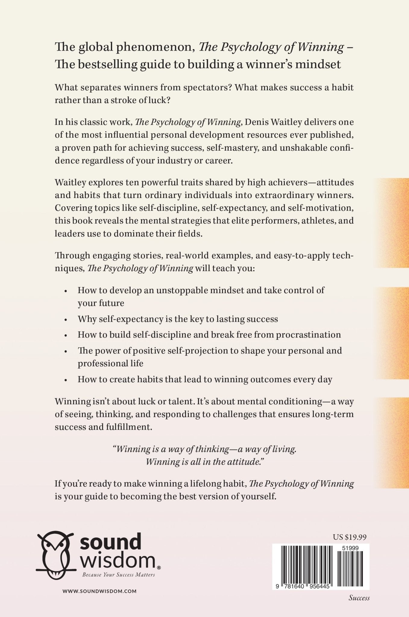 The Psychology of Winning: Ten Qualities of a Total Winner – December 9, 2025 - Faith & Flame - Books and Gifts - Faith & Flame - Books and Gifts - 9781640956445