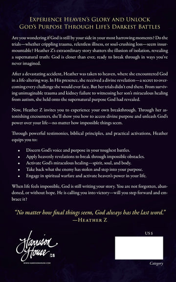 Unlocking Heaven's Truth: What I Experienced Between Life and Death Paperback – September 2, 2025 - Faith & Flame - Books and Gifts - Harrison House - 9781667509716