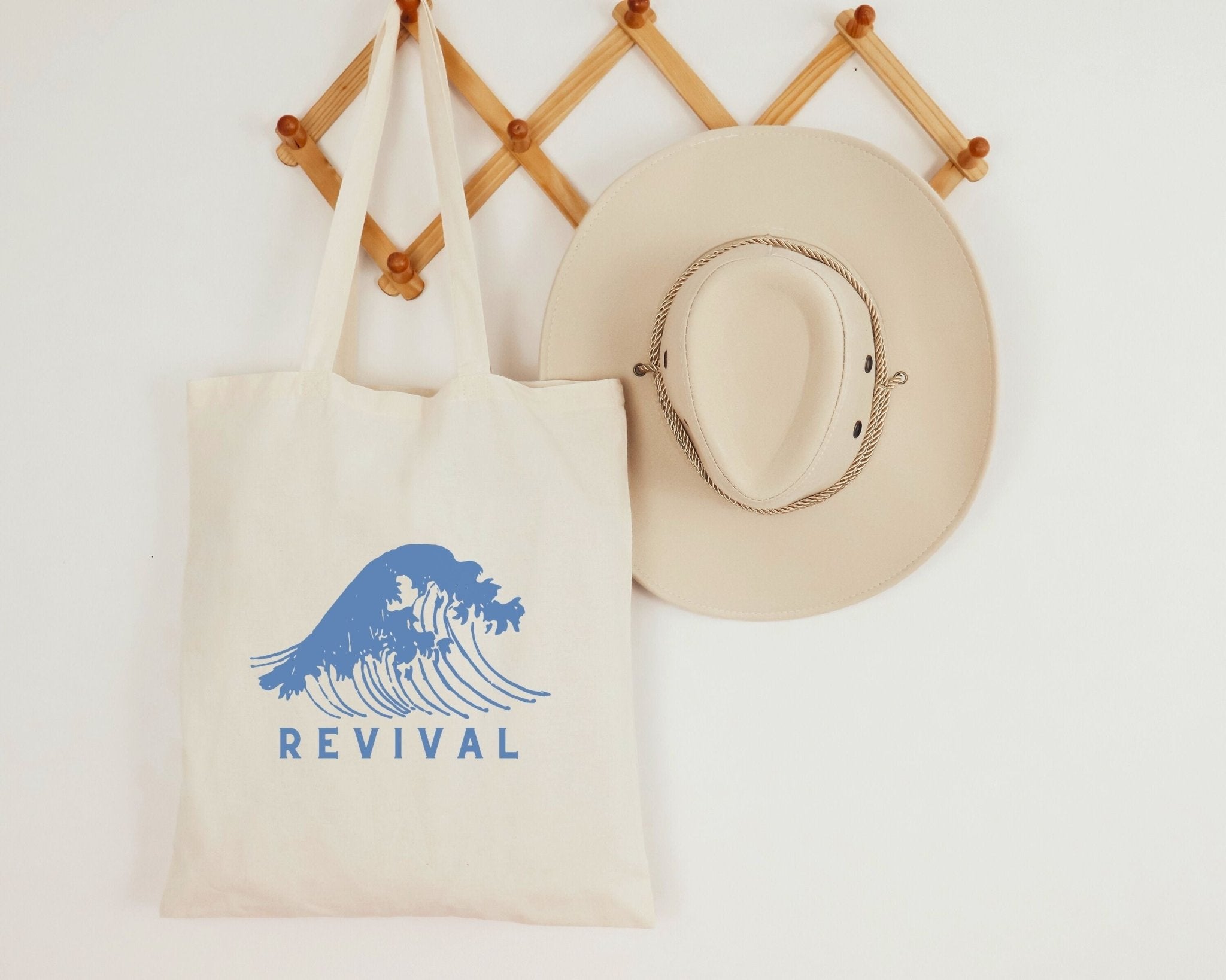 Wave of Revival Canvas Tote - Faith & Flame - Books and Gifts - Printify -
