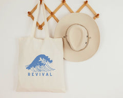 Wave of Revival Canvas Tote - Faith & Flame - Books and Gifts - Printify -