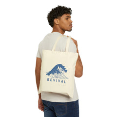 Wave of Revival Canvas Tote - Faith & Flame - Books and Gifts - Printify -