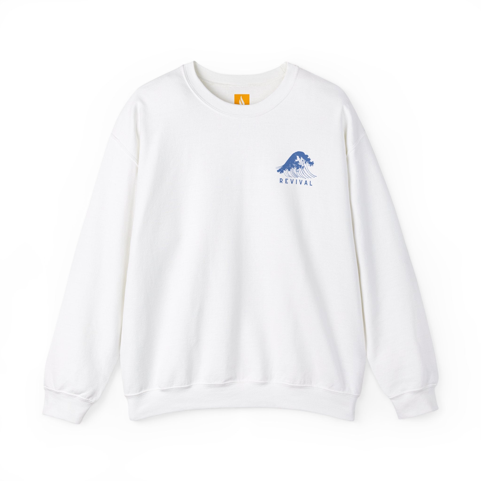Wave of Revival Crewneck Sweatshirt - Faith & Flame - Books and Gifts - Printify -