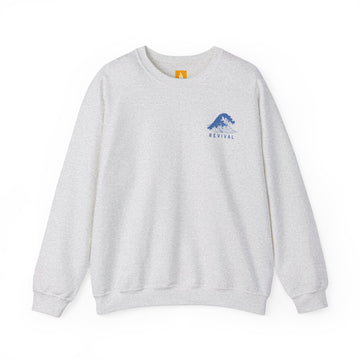 Wave of Revival Crewneck Sweatshirt - Faith & Flame - Books and Gifts - Printify -