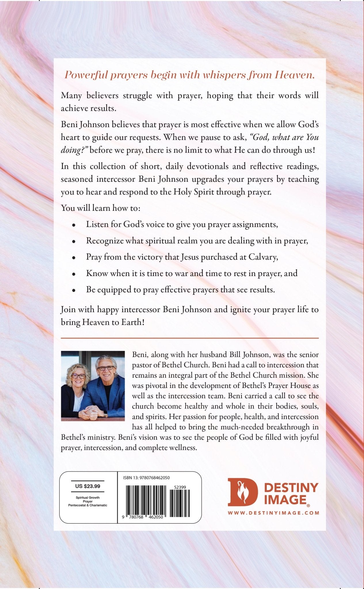 Whispers from Heaven: Partnering with God in Powerful Prayer and Effective Intercession Hardcover – April 4, 2023 - Faith & Flame - Books and Gifts - Destiny Image - 9780768462050