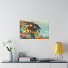 Wonderful Words on a Hillside Matte Canvas - Faith & Flame - Books and Gifts - Printify -