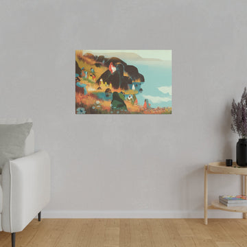 Wonderful Words on a Hillside Matte Canvas - Faith & Flame - Books and Gifts - Printify -