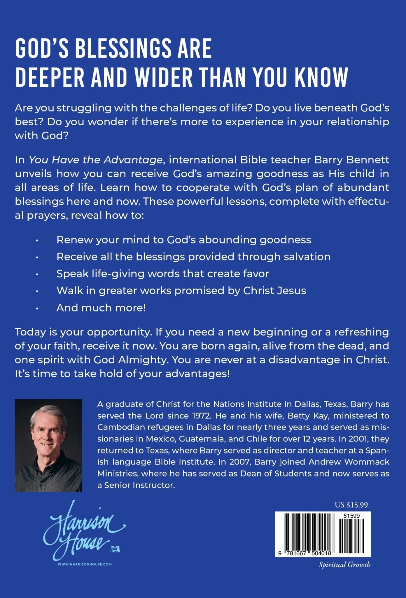 You Have the Advantage!: Walking in the Revelation of God's Covenant of Blessing, Favor, and Strength Paperback – June 4, 2024 - Faith & Flame - Books and Gifts - Harrison House - 9781667504018