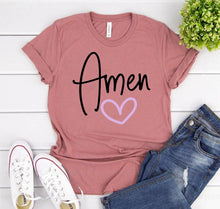 Amen T-shirt - Faith & Flame - Books and Gifts - White Caeneus -