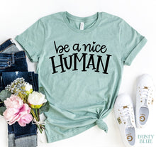 Be A Nice Human T-shirt - Faith & Flame - Books and Gifts - Agate -