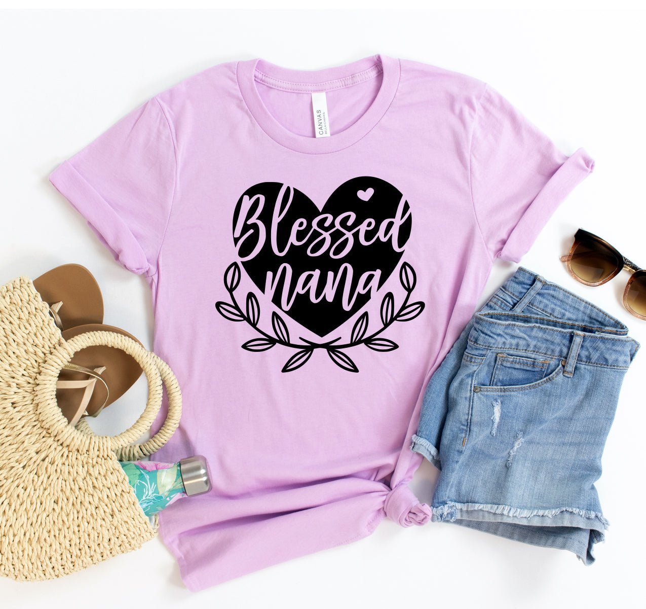Blessed Nana T-shirt - Faith & Flame - Books and Gifts - White Caeneus -