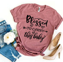 Blessed To Carry This Baby T-shirt - Faith & Flame - Books and Gifts - Agate -