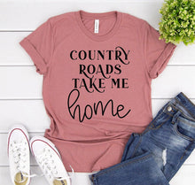 Country Roads Take Me Home Shirt - Faith & Flame - Books and Gifts - White Caeneus -