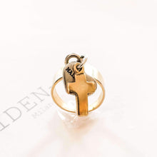 Cross Ring in Gold. Cross ring gold, Cross Jewelry, Gold Cross - Faith & Flame - Books and Gifts - Pink Lucky -