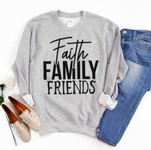 Faith Family Friends Sweatshirt - Faith & Flame - Books and Gifts - Agate -
