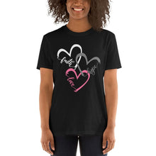 Faith Hope Love Heart Shirt Christian Tee Jesus Church T-Shirt - Faith & Flame - Books and Gifts - Amaranth Hades -