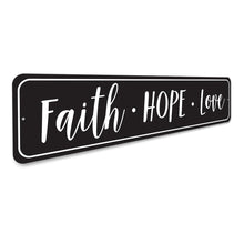 Faith Hope Love Sign - Faith & Flame - Books and Gifts - Orchid Eurybia -