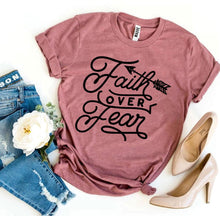 Faith Over Fear T-shirt - Faith & Flame - Books and Gifts - Agate -