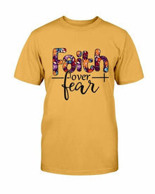 Faith over Fear T shirt - Faith & Flame - Books and Gifts - Red Alcestis -