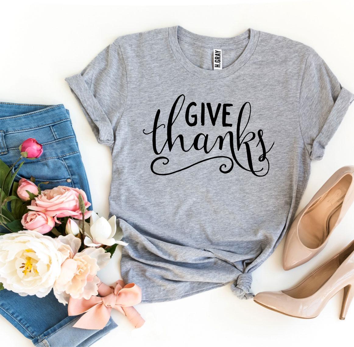 Give Thanks T-shirt - Faith & Flame - Books and Gifts - Agate -
