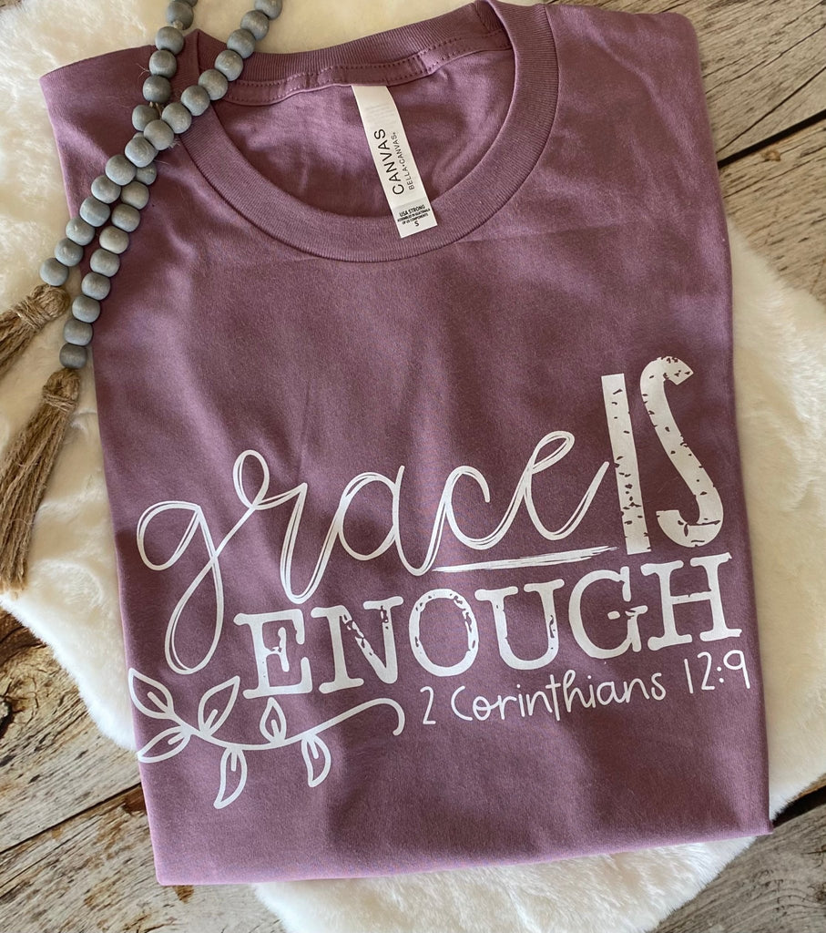 Grace Is Enough Shirt - Faith & Flame - Books and Gifts - Copper Aion -