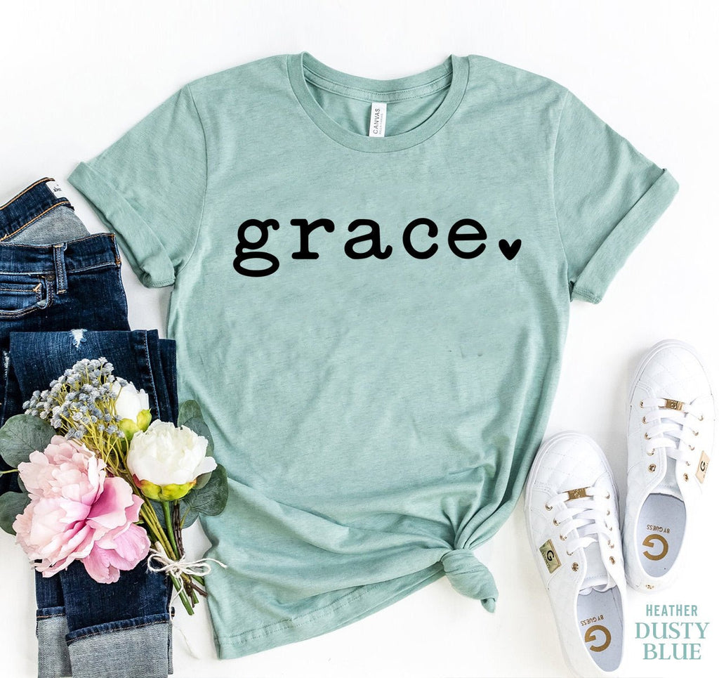 Grace T-shirt - Faith & Flame - Books and Gifts - Agate -