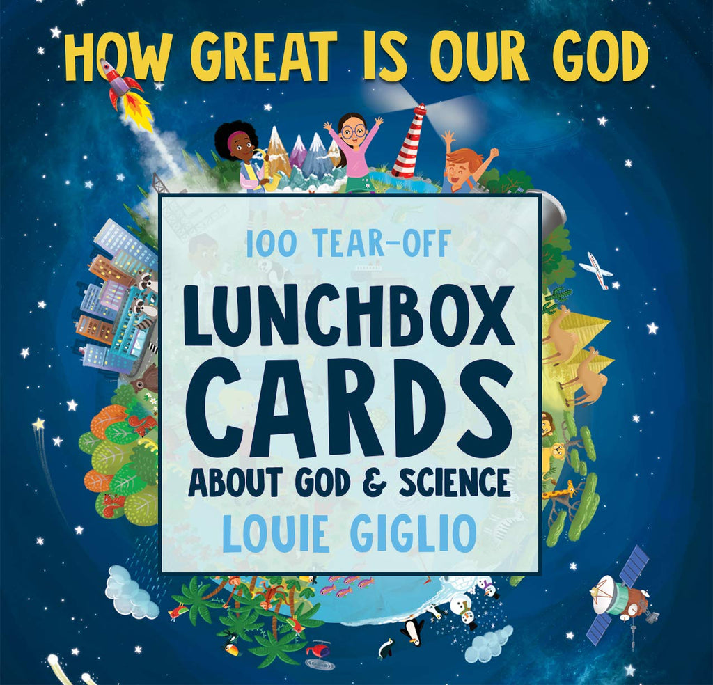 How Great Is Our God: 100 Tear-Off Lunchbox Cards About God and Science Paperback – November 5, 2019 - Faith & Flame - Books and Gifts - Passion Publishing - 9781949255102