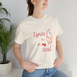 Ignite your soul Short Sleeve Tee - Faith & Flame - Books and Gifts - Printify -