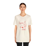 Ignite your soul Short Sleeve Tee - Faith & Flame - Books and Gifts - Printify -