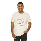 Ignite your soul Short Sleeve Tee - Faith & Flame - Books and Gifts - Printify -