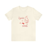 Ignite your soul Short Sleeve Tee - Faith & Flame - Books and Gifts - Printify -
