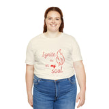 Ignite your soul Short Sleeve Tee - Faith & Flame - Books and Gifts - Printify -
