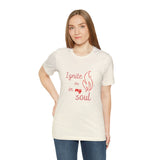 Ignite your soul Short Sleeve Tee - Faith & Flame - Books and Gifts - Printify -