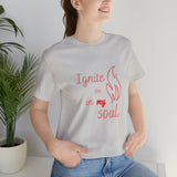 Ignite your soul Short Sleeve Tee - Faith & Flame - Books and Gifts - Printify -