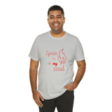 Ignite your soul Short Sleeve Tee - Faith & Flame - Books and Gifts - Printify -