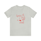 Ignite your soul Short Sleeve Tee - Faith & Flame - Books and Gifts - Printify -
