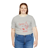 Ignite your soul Short Sleeve Tee - Faith & Flame - Books and Gifts - Printify -