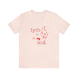 Ignite your soul Short Sleeve Tee - Faith & Flame - Books and Gifts - Printify -