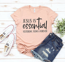 Jesus Is Essential T-shirt - Faith & Flame - Books and Gifts - White Caeneus -