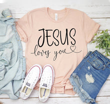 Jesus Loves You T-shirt - Faith & Flame - Books and Gifts - White Caeneus -