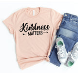 Kindness Matters T-shirt - Faith & Flame - Books and Gifts - White Caeneus -
