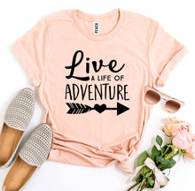 Live a Life Of Adventure T-shirt - Faith & Flame - Books and Gifts - Agate -
