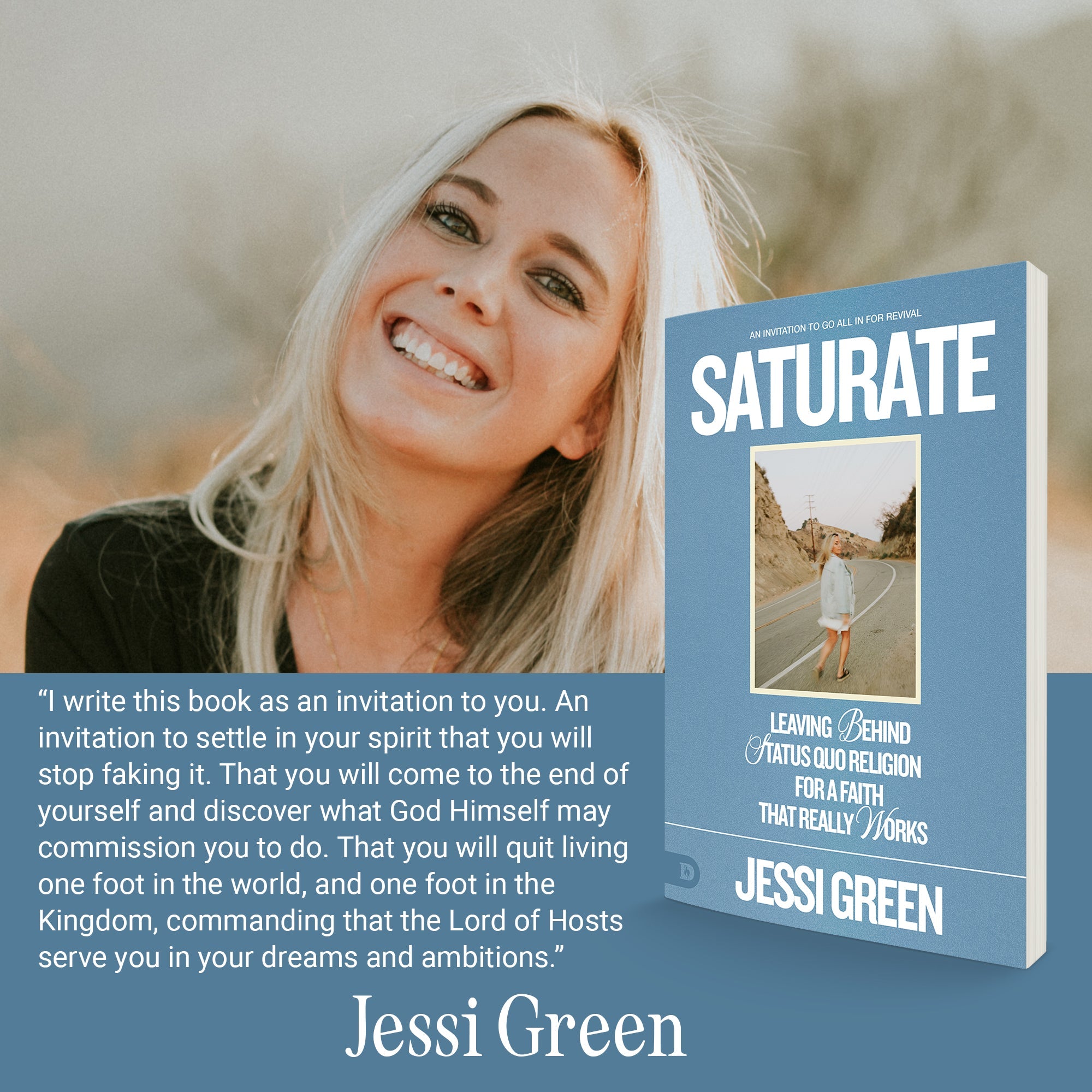 Saturate: Leaving behind Status Quo Religion for a Faith That Really Works Paperback – January 17, 2023 - Faith & Flame - Books and Gifts - Destiny Image - 9780768462906